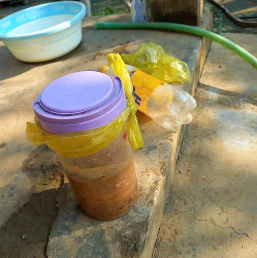 Món cá ủ chua còn lại của anh A Xuân.