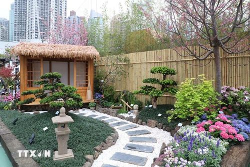 Một tổ hợp trưng bày tại triển lãm. (Ảnh: Xuân Vịnh/TTXVN tại Hong Kong)