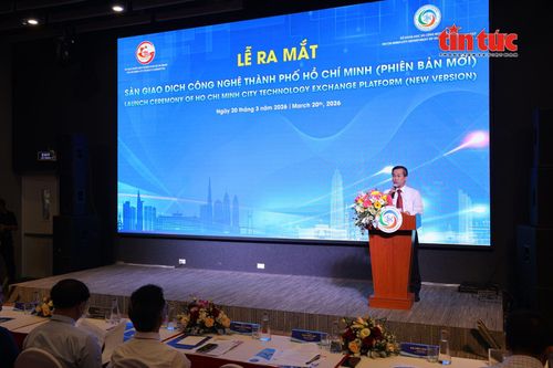 Ông Chu Thúc Đạt, Phó Cục trưởng Cục Đổi mới sáng tạo phát biểu tại buổi lễ.