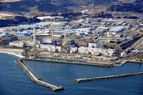 Nhà máy điện hạt nhân Fukushima Daiichi ở thị trấn Okuma. Ảnh: Reuters.