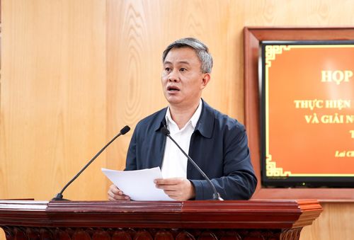 Lãnh đạo Sở Tài chính báo cáo tình hình thực hiện mục tiêu tăng trưởng và giải ngân vốn đầu tư công quý I năm 2026.