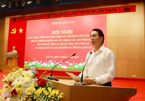 Ông Luyện Hữu Chung - Giám đốc Sở Díao dục và Đào tạo tỉnh Lào Cai phát biểu thảo luận.