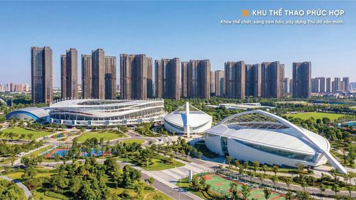 Phối cảnh dự án Khu đô thị đa mục tiêu Bắc Thăng Long Urban City.