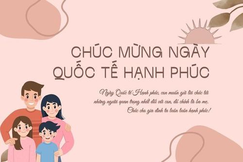 Mẫu thiệp ngày Quốc tế Hạnh phúc 20/3 tặng người thân yêu. 