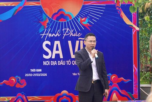 Cục trưởng Cục Thông tin cơ sở và Thông tin đối ngoại (Bộ VHTTDL) Phạm Anh Tuấn phát biểu tại chương trình