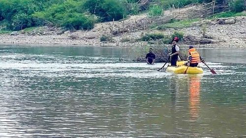 Khúc sông nơi đại úy Nguyễn Xuân Hải hy sinh khi làm nhiệm vụ. (Ảnh: CA)