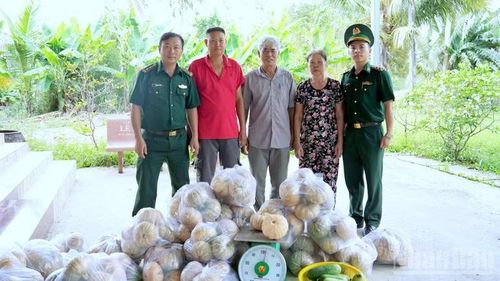 Hàng tấn bí đỏ đã được lực lượng vũ trang Cà Mau đến tận nhà thu mua cho nhà nông với giá phải chăng giữa lúc giá thị trường đang chạm đáy.