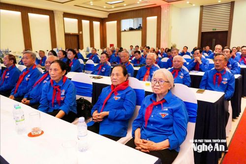 Cựu cán bộ Đoàn Nghệ Tĩnh tham gia chương trình. Ảnh: TL