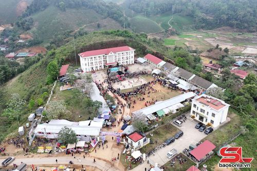 Không gian Lễ hội hoa ban xã Tô Múa.