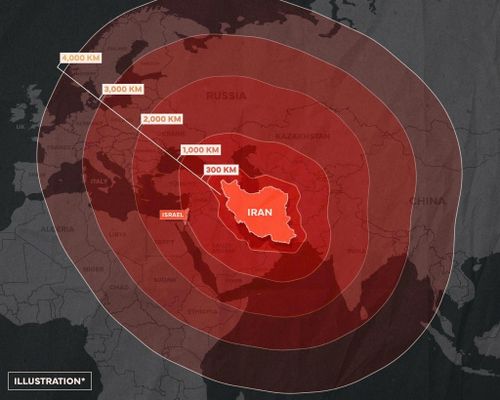 Lực lượng Phòng vệ Israel (IDF) đưa ra cảnh báo về tầm bắn của tên lửa Iran. Ảnh: IDF.