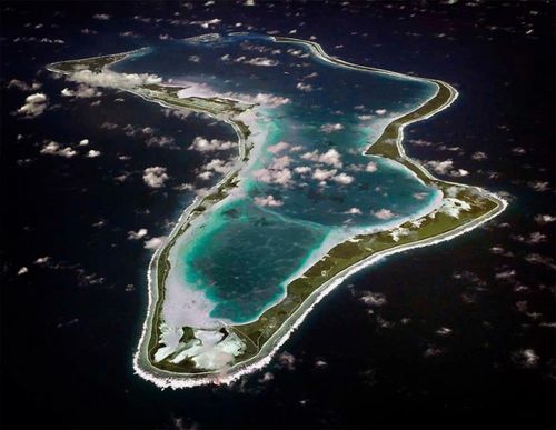 Đảo Diego Garcia thuộc quần đảo Chagos. Ảnh: Hải quân Mỹ