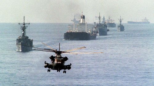 Lực lượng Mỹ thực hiện một sự mệnh hộ tống trên biển. Ảnh: US Navy.