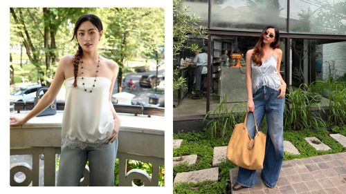 Hoa hậu Lương Thùy Linh cũng ưa chuộng những thiết kế mang cảm hứng đồ ngủ