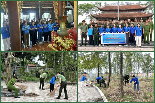 Đoàn cơ sở Lữ đoàn 513 (Quân khu 3) phối hợp với Đoàn Thanh niên địa phương tổ chức các hoạt động "Hành trình về địa chỉ đỏ".