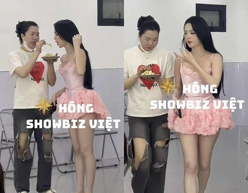 Thúy Kiều chăm sóc Ngọc Trinh rất chu đáo, tận tình. (Ảnh chụp màn hình từ TikTok Hóng Showbiz Việt)