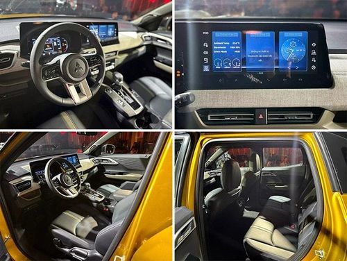 Khoang lái hiện đại với màn hình giải trí kích thước lớn trên Mitsubishi Xforce