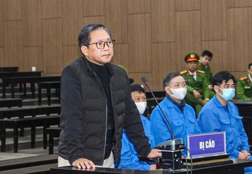 Bị cáo Nguyễn Cao Trí, Tổng giám đốc Công ty Sài Gòn Đại Ninh tại phiên tòa.. Ảnh: Giang Long