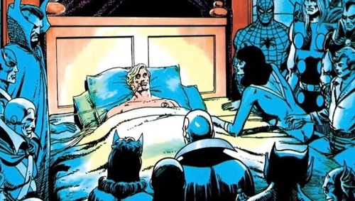  Được phát hành năm 1982, The Death of Captain Marvel là một trong những tác phẩm thành công nhất của Marvel Comics. Điều thú vị không kém nhất là đây không phải là câu chuyện về các siêu anh hùng chiến đấu với siêu phản diện. Đây là câu chuyện về cái chết của một người hùng - Captain Marvel. Bộ truyện kể về việc Mar-Vell mắc bệnh ung thư và các siêu anh hùng nhận ra rằng đó là một trận chiến mà không ai trong số họ đủ sức ngăn chặn hay chiến thắng. Được sáng tác và vẽ bởi Jim Starlin, đây là một câu chuyện đầy cảm xúc về một người đàn ông - đã từng rất mạnh mẽ - trong những ngày cuối đời. 
