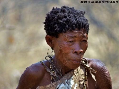  Bậc thầy sinh tồn nơi sa mạc khắc nghiệt. Sống chủ yếu ở sa mạc Kalahari, họ phát triển kỹ năng tìm nước, săn bắt và nhận biết dấu vết động vật cực kỳ tinh vi để tồn tại trong điều kiện thiếu thốn. Ảnh: Pinterest.