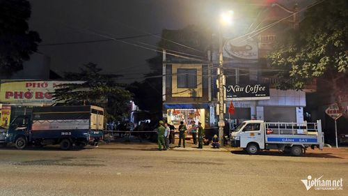 Lực lượng chức năng phong tỏa hiện trường.
