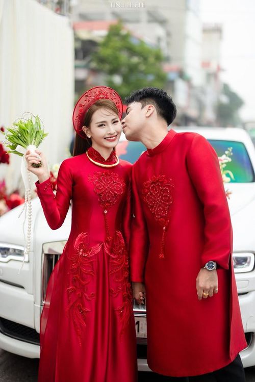 MC Huyền Trang và cầu thủ Đức Huy đã có một thời gian tìm hiểu, hẹn hò trước khi quyết định về chung một nhà. Ảnh: Linh Le Chi