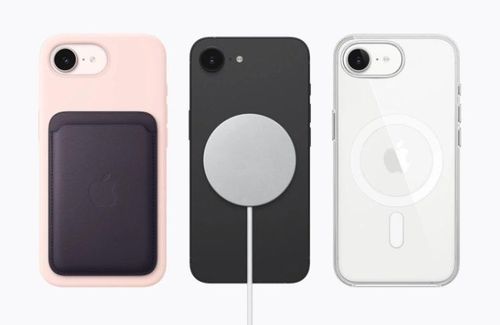 iPhone 17e hỗ trợ MagSafe để sạc không dây nhanh và kết nối với hệ sinh thái rộng lớn gồm các bộ sạc, ốp lưng, ví và các phụ kiện khác. Ảnh: Apple