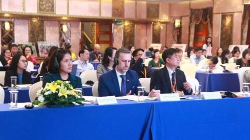 Các đại biểu trong nước và quốc tế tham dự hội nghị.