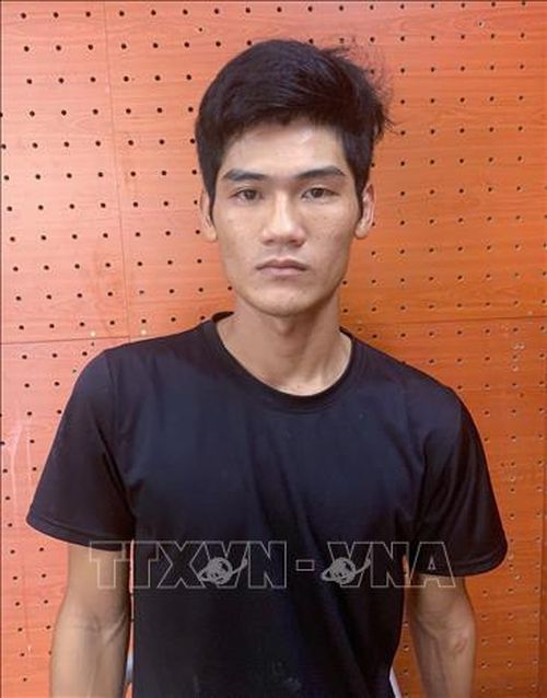 Đối tượng Nguyễn Minh Đô tại cơ quan công an. Ảnh: TTXVN phát