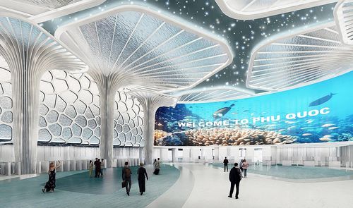 Phối cảnh ga đến Nhà ga T2.