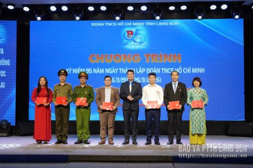 Lãnh đạo Tỉnh đoàn trao kỷ niệm chương “Vì thế hệ trẻ” cho các cá nhân tiêu biểu