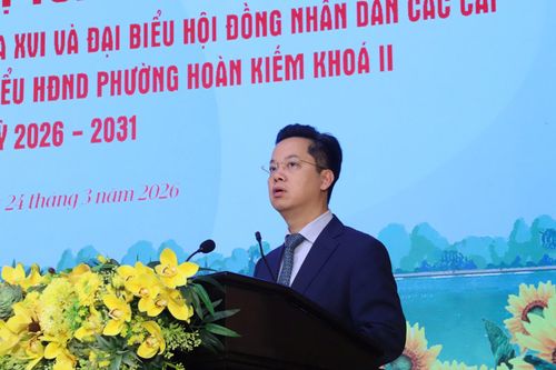 Đồng chí Vũ Đăng Định phát biểu tại hội nghị. Ảnh: PV