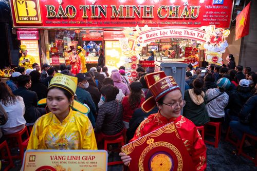 Bảo Tín Minh Châu là một trong những thương hiệu vàng nổi tiếng nhất thị trường phía Bắc. Ảnh: Đinh Hà.