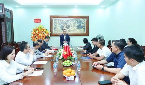 Phó Trưởng Ban Tuyên giáo và Dân vận Trung ương Vũ Thanh Mai phát biểu tại chuyến thăm Trung tâm đào tạo vận động viên cấp cao Hà Nội