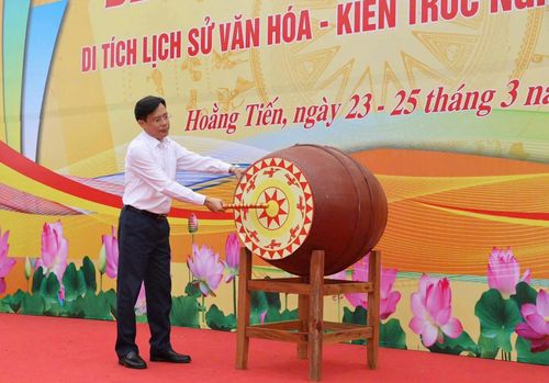 Bí thư Đảng ủy xã Hoằng Tiến Lê Văn Phúc khai hội kỳ phúc năm 2026