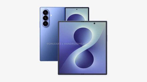 Ảnh render của Samsung Galaxy Z Fold8 tiết lộ thiết kế mỏng và khung viền tinh tế.