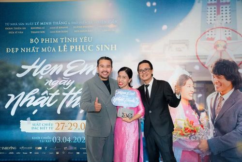 Đạo diễn Lê Thiện Viễn, nhà sản xuất Lý Minh Thắng và biên kịch Toto Chan - những người tạo nên một "Hẹn em ngày Nhật thực" vừa thơ vừa tình