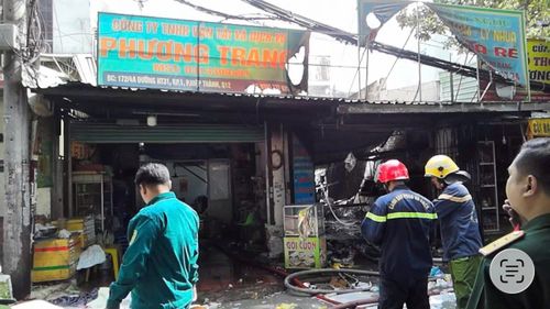 Hiện trường vụ cháy.