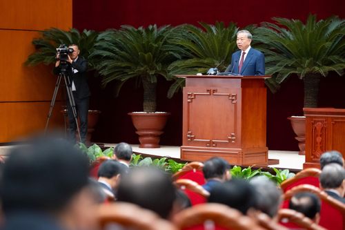 Tổng Bí thư Tô Lâm phát biểu bế mạc Hội nghị