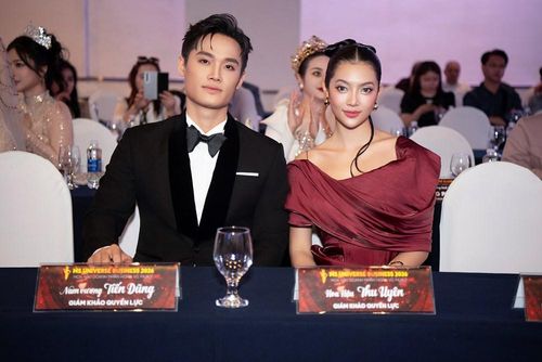 Nam vương Manhunt Vietnam 2025 Trần Tiến Dũng và Hoa hậu Đại dương Việt Nam 2023 Thu Uyên trong vai trò giám khảo