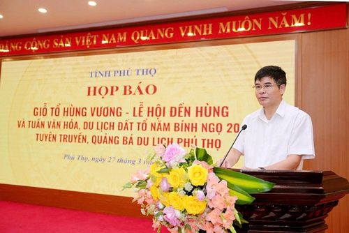 Lãnh đạo Sở VHTTDL tỉnh Phú Thọ phát biểu tại hội nghị