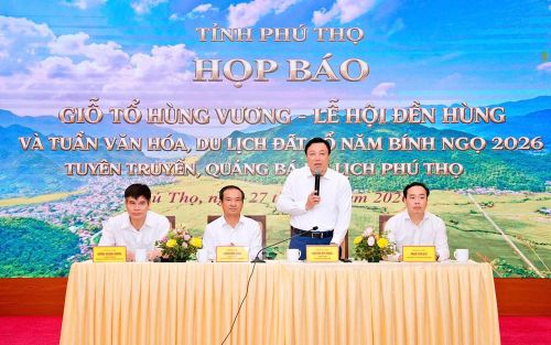 Lãnh đạo tỉnh Phú Thọ Chủ trì hội nghị họp báo