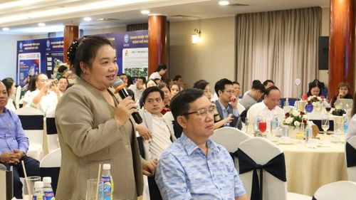 Bà Lâm Thúy Ái, Chủ tịch Hội đồng thành viên Công ty TNHH Sản xuất – Thương mại Mebipha. Ảnh: Xuân Anh - TTXVN