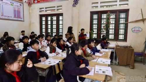 Các phòng học nhỏ hẹp, chật chội.