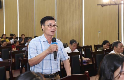 Hội nghị được lắng nghe nhiều ý kiến. Ảnh: Mai Quý