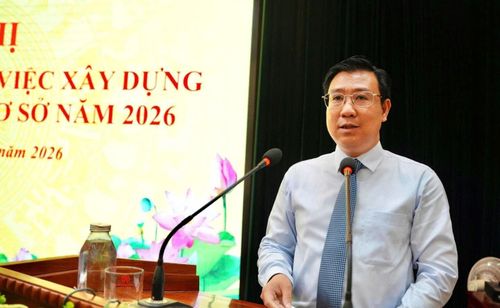 Bí thư Đảng ủy, Chủ tịch HĐND xã Hoài Đức Nguyễn Thanh Bình phát biểu kết luận. Ảnh: ĐH
