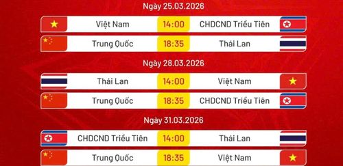  Lịch thi đấu giao hữu CFA Team China 2026. 