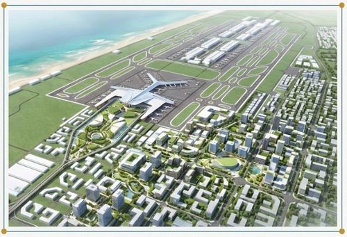 Phối cảnh quy hoạch sân bay Chu Lai. Ảnh: Sở Xây dựng