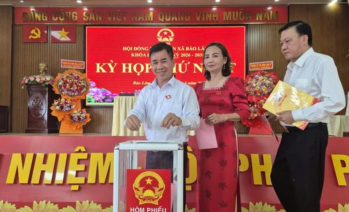 Kỳ họp đã tiến hành bầu các chức danh lãnh đạo chủ chốt của HĐND, UBND xã Bảo Lâm 2 nhiệm kỳ 2026 - 2031