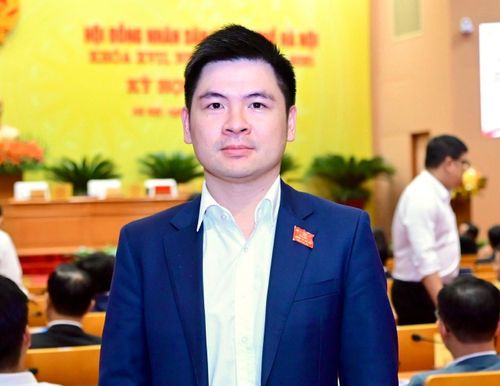 Đại biểu trẻ Đỗ Vinh Quang, Phó Tổng Giám đốc Tập đoàn T&T Group, Chủ tịch CLB Bóng đá Hà Nội. Ảnh: Thành Thái