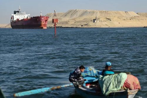 Ai Cập thu về từ 700 đến 800 triệu USD mỗi tháng từ kênh đào Suez. Ảnh: Getty Images